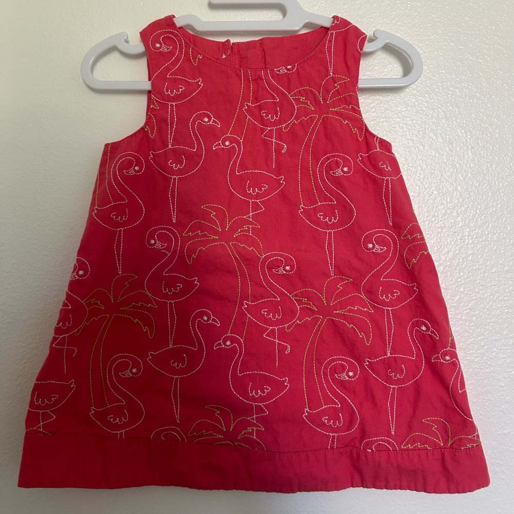 Gymboree Red Flamingo Print Dress